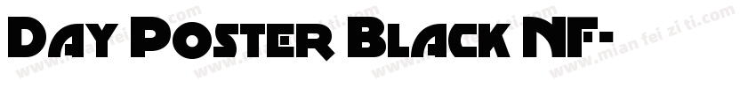 Day Poster Black NF字体转换